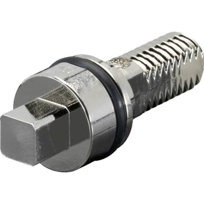 Rittal SZ låseindsats med firkantet greb og tandet låsemekanisme i blank metal.