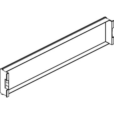 Cubic DIN-afdækning CPE2 2M til 63mm bred DIN-skinne, vist som en teknisk skitse.