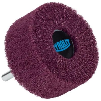 Tyrolit vlies slibevifte 60x50-6x40 A fin P med lilla overflade og en blå mærkeplade med teksten TYROLIT.