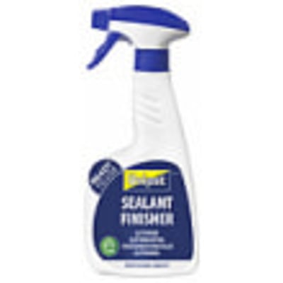 Unipak glittevæske og sealant finisher på 500 ml i en hvid sprayflaske med blåt sprayhoved.