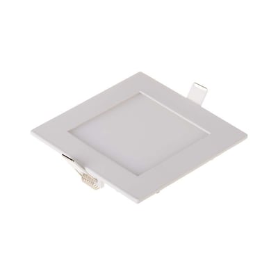 V-TAC LED Panel Premium, 6W, kvadratisk med hvid ramme og mat overflade på hvid baggrund.