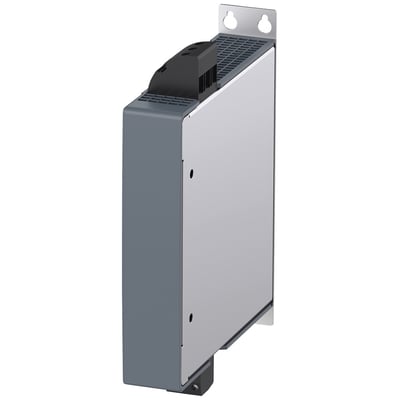 Siemens SINAMICS S210 EMC filter C2 med 35 A og 400 V 3 AC, vist med monteringsbeslag og sort stik på hvid baggrund.