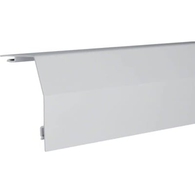 Hager kabelafdækning RK 230 i perlegrå med dimensioner 230 mm i højden og 190 mm i dybden.