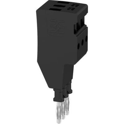 Weidmüller Test adapter ATPG 2.5/3 i sort Wemid med PUSH IN teknologi og tre teststik.