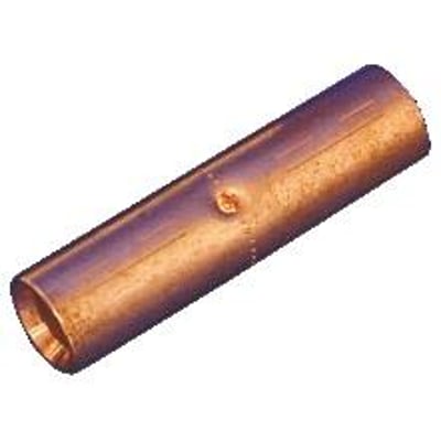 Elpress DIN 46235 kobber pressemuffe til 70mm² fåtrådige Cu-ledere, ufortinnet E-Cu materiale.