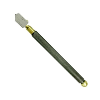 Glasskærer TC-17 med messinghåndtag og tap-hjul til skæreolie, 2-10mm glas tykkelse.