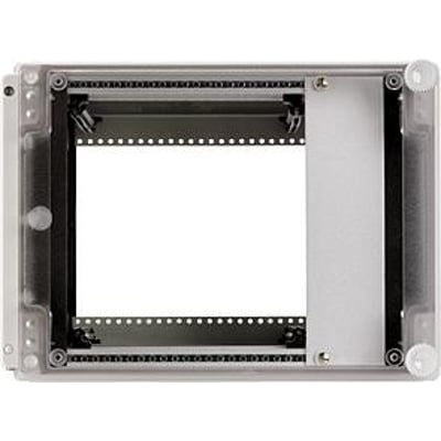 Siemens 21 TE panelfront monteringskit til MAG 5000/6000, vist uden enheder, klar til montering af udstyr.