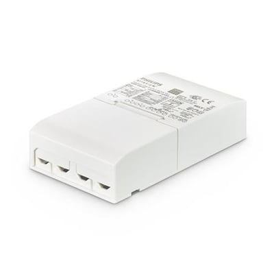 Hvid Philips Xitanium BORA DALI 3600lm driver med DALI switch dim funktion og tilslutningsmuligheder.