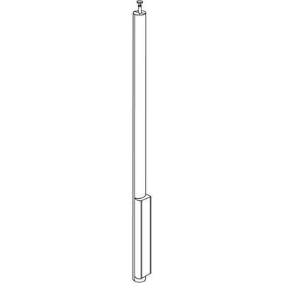 Schneider Electric TTA-KV79 fast vægkonsol med løs TTA-GH1 lamaholder og stålclips til vægmontering.