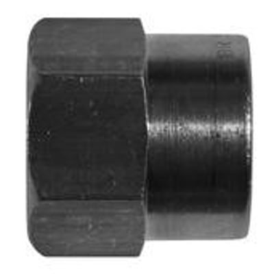 Messing overgangsmuffe med dimensioner 6 mm x 3/8", fremstillet af CW617N messing og egnet til PN 250 tryk.