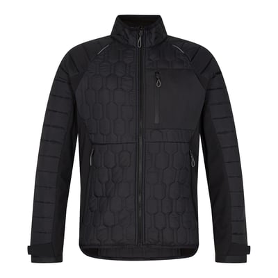 Engel jakke 1371-604 i sort, størrelse S, med quiltet front og glatte ærmer.