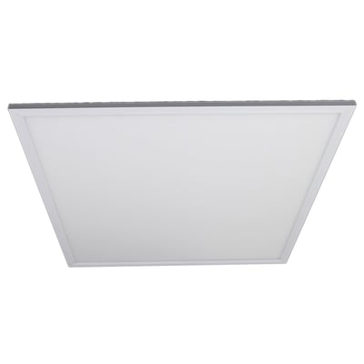 Elegant 600x600 mm LED Panel med 4000K farvetemperatur og 10 mm lav profil, hvid ramme.