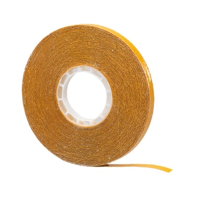 Scotch® ATG Limoverføringstape 969 i 19 mm bredde og 33 m længde, vist som en rulle med gylden tape på hvid baggrund.