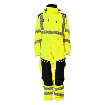 Mascot vinterkedeldragt 19019 Hi-Vis i gul og sort, str. 2XL, med reflekser og høj krave.