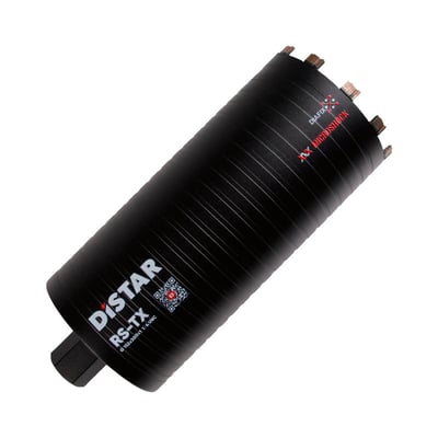 Distar diamantkernebor RS-TX Ø152mm med 5/4 UNC gevind og DIAFIX MICROSHOCK teknologi til tørboring i beton.