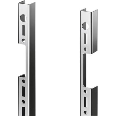 Rittal AX hulskinne til låge, 1000 mm højde, fremstillet i rustfrit stål med monteringshuller.