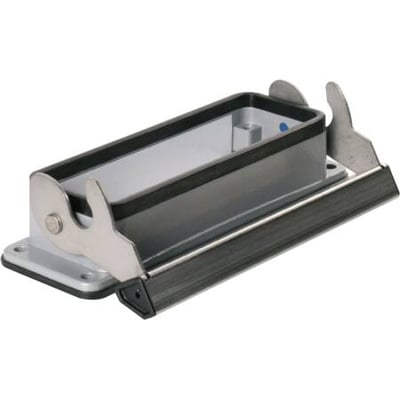 Weidmüller chassishus STR.8, størrelse 8 industri stik med en bøjle til montering.