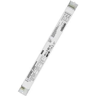 Osram Quicktronic Professional QTP-OPTIMAL 2x18-40W, 230V elektronisk forkobling med logo og diagrammer tydeligt vist.