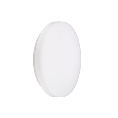 Philips Lighting CoreLine slim WL200V er et hvidt, rundt væg- og loftarmatur med sensor og diameter på 300 mm.
