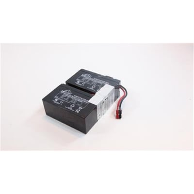Eaton Easy Battery+ EB008SP batteripakke med to sorte batterier og røde og sorte ledninger, 24 V og 2 x 12 V / 9 Ah.