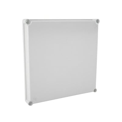 Gråt Uriarte TO63 låg af polyester (PE) med dimensionerne 270 x 540 mm og 45 mm dybde, vist med hjørnebeslag.