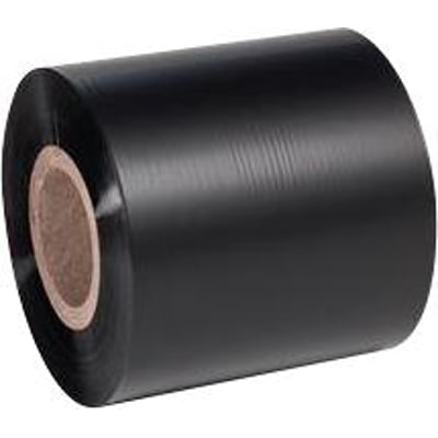 HellermannTyton TIPS TTRC+ farvebånd i sort, 60 mm bredt og 300 meter langt, klar til brug i TT431 printer.