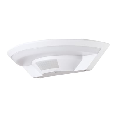 Hvid V-TAC LED-væglampe til udendørs brug med PIR-sensor, 10 W, 4000 K og Cree-chip.