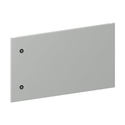 Schneider Electric Låge 9M i stål, 450 x 800 mm, med synlige skruehuller på venstre side.