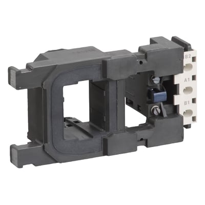 Schneider Electric TeSys F spole LX9FH til LC1F265-F330, 230VAC, lavt forbrug, med mærkerne A1 og B1.