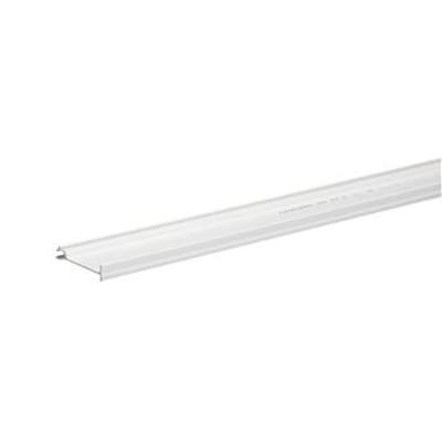 Thorsman TTI-KH72 kabelhylde i hvid PVC, 500 mm lang med et vinklet design, vist på neutral baggrund.