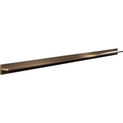 Rittal Mini-PLS specialskinne SV, en lang brunlig skinne med en T-formet profil, isoleret på en hvid baggrund.