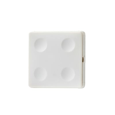 Fesh Smart 4-tryk batteridrevet Zigbee-kontakt i hvid, med fire runde trykflader arrangeret i et 2x2 gitter på hvid baggrund.