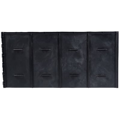 GreenMax TRG30 rodguidepanel, 300 x 600 x 2 mm, lige, viser bagsiden med mærkat.