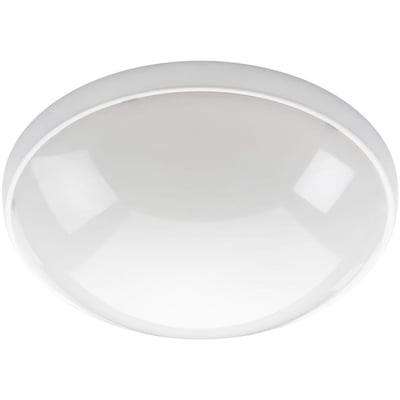 SG Armaturen Orion LED loftarmatur i hvid med opal skærm, 10W, 3000K, sensor og trådløs funktion, monteret på hvid baggrund.