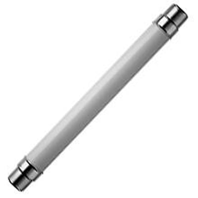 Eaton mellemspændingssikring DCR 2443, 24KV, 31.5AMP, med forseglet striker og 2" DIN montering, vist i fuld længde mod hvid baggrund.