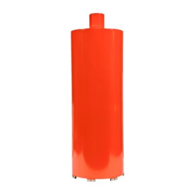 Eibenstock diamantbor til tørboring, Ø162 mm og 420 mm langt, med rød cylindrisk krop og segmenter nederst.