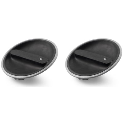 Speedglas-drejeknap til G5-01 med sort, oval form, tværgående greb og lille trekantmarkør.