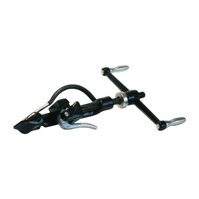 Nærbillede af Bandimex W 001 tangens spids, der viser luklemekanismen til spænding af Bandimex slangebånd.