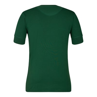 Engel T-shirt i mørkegrøn, model 9256-565, størrelse XL, vist bagfra på hvid baggrund.