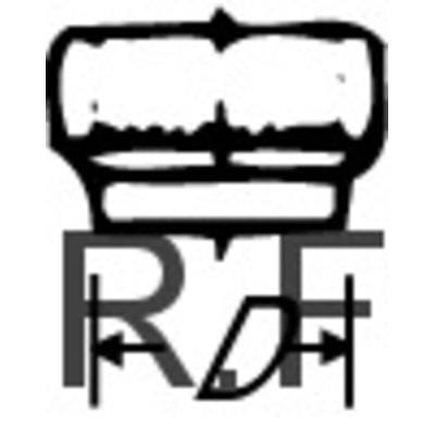 Geberit PEH overgang med 40 mm muffe og 1/2" indvendigt gevind, fremstillet af sort PEH materiale.