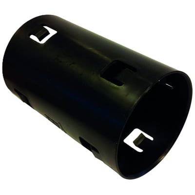 GreenMax PP-samlemuffe til 80/71,5 mm vandings- og luftningsrør, set fra siden på hvid baggrund.