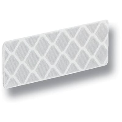 Omron refleksbånd E39-RS1, et selvklæbende refleksbånd i størrelsen 35 x 10 mm med et grafisk mønster.