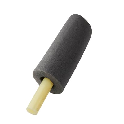 Roth Multipex Rør Plus, 18 mm kombirør i PEX-C med 9 mm grå isolering, vist på hvid baggrund.