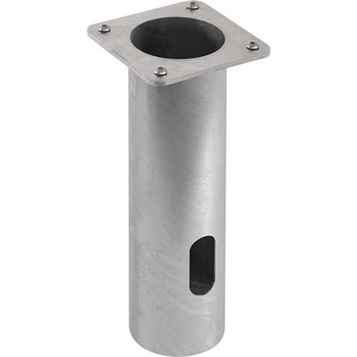 Tower fundament i galvaniseret stål, 190x190x500mm, klar til nedgravning for TOWER master.