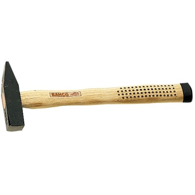 Bahco monteringshammer med fladt slag og pen, 260mm langt asketræsskaft med friktionsgreb.