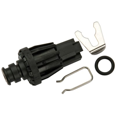 Vaillant universal vandtryksføler til kedel og varmepumpe med sort føler, metalclips og sort tætningsring.