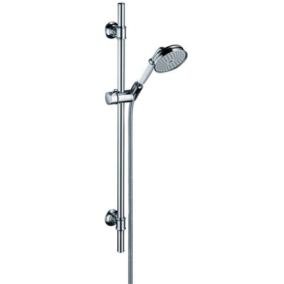 Hansgrohe Axor Montreux brusesæt i krom med en 90cm bruserstang, 100mm håndbruser og 1,6m slange.