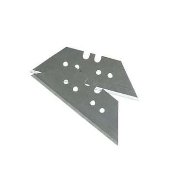 Ironside trapezformede, vendbare 1992-knivblade på 60 mm, vist som overlappende metalblade med udskæringer.