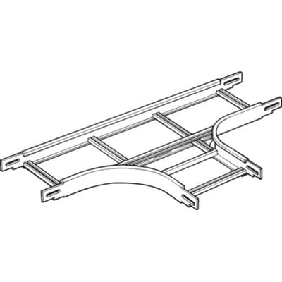 Legrand T-stykke Medium GLO-4, 500 mm bred, varmgalvaniseret til udendørs brug og kabelstigesystemer.