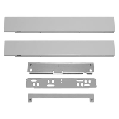 Vaillant distanceramme til ecoTEC Pro gaskedel, vist som adskilte metaldele på hvid baggrund.